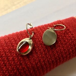 Culture Mix Red w/Silver Earrings